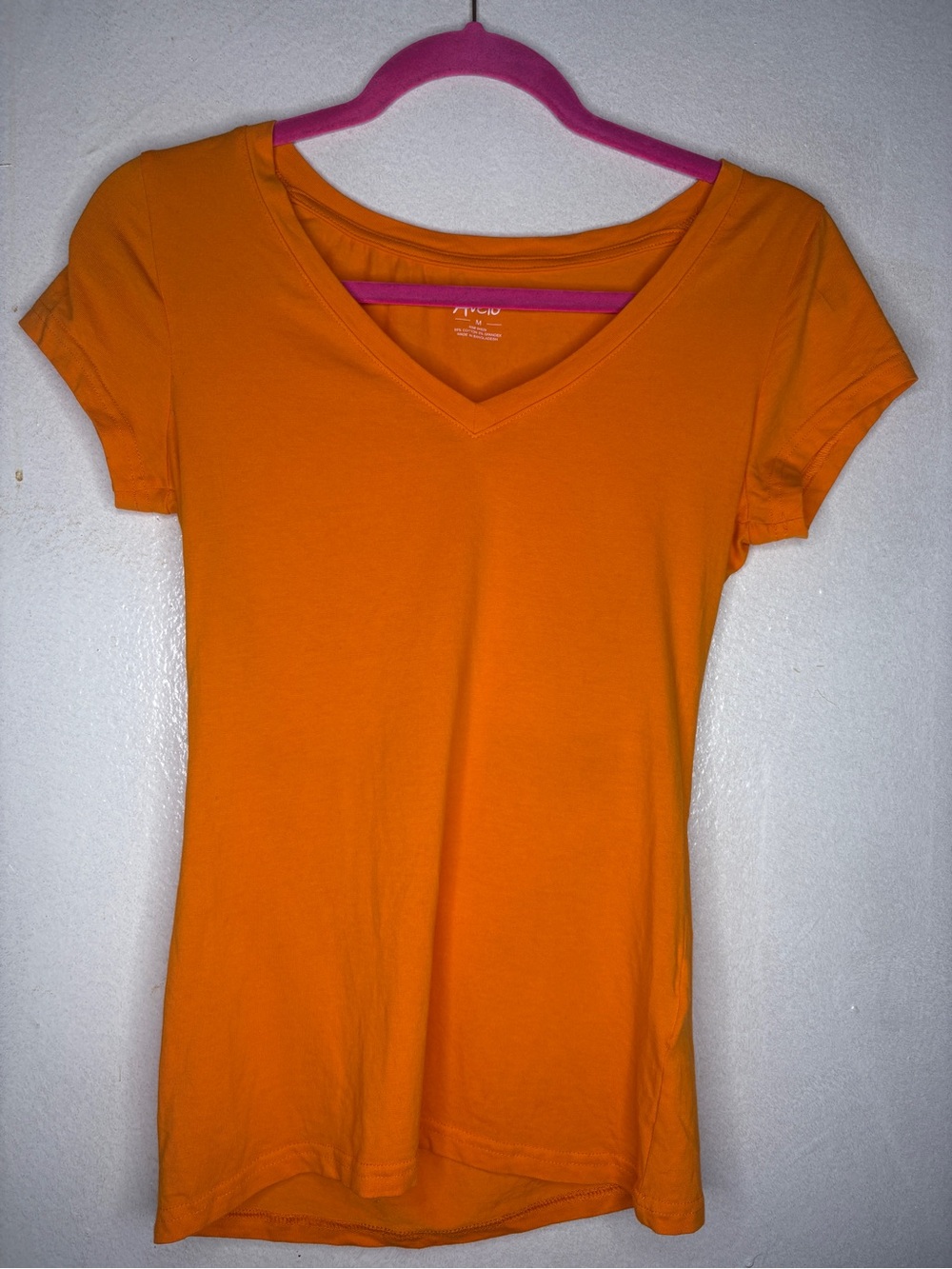Source Unknown V-neck Short Sleeve Tee - Orange